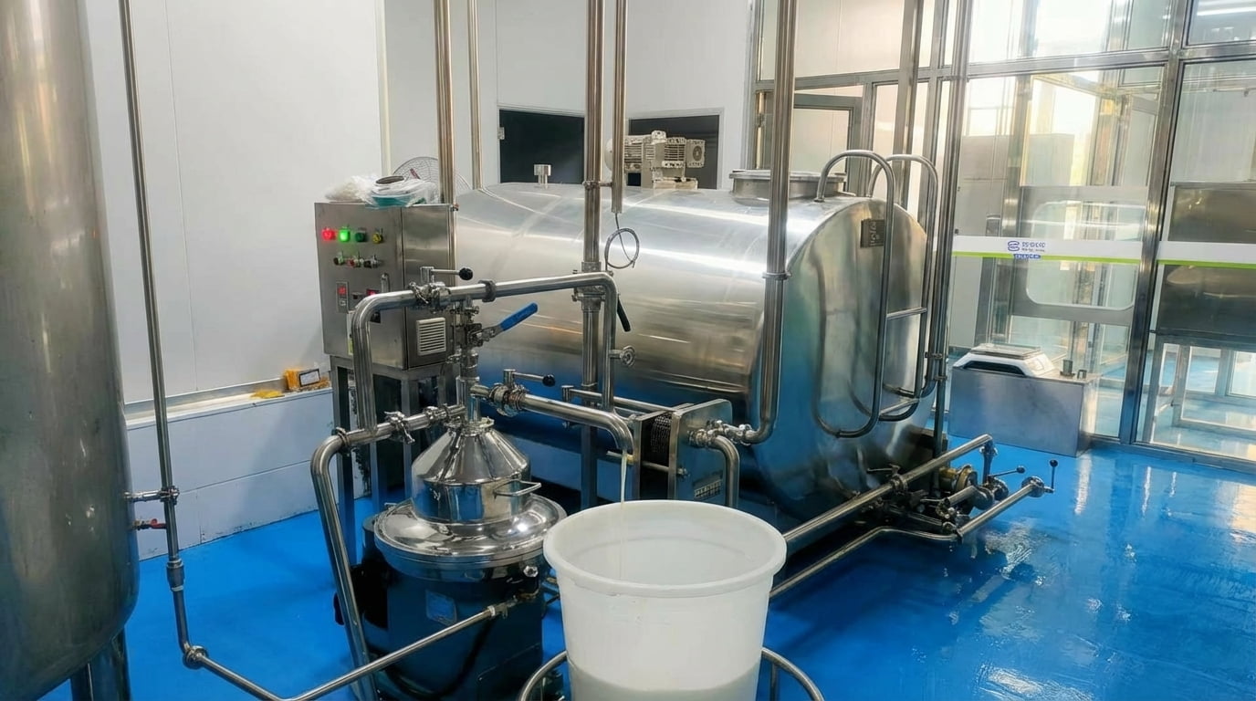 Disc Stack Centrifuge installation at Bulgarian dairy plant